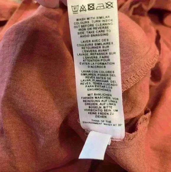 Women's ASOS DESIGN Long Sleeve Top Blouse with Ruched Dark Rose Size 6 NWT - Picture 9 of 11